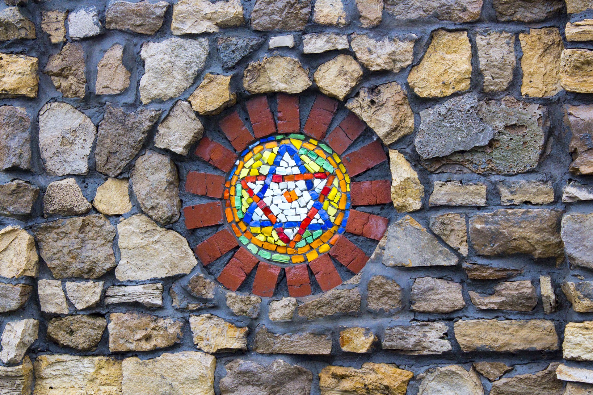 Star of David inset into stone work